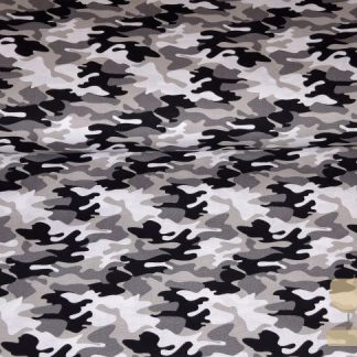 Katoen camouflage print grijs Stenzo