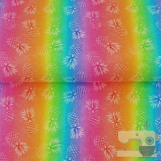 Stenzo tricot digitaal regenboog ananas