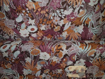 See you at six flower wealth viscose rayon nocturne paars