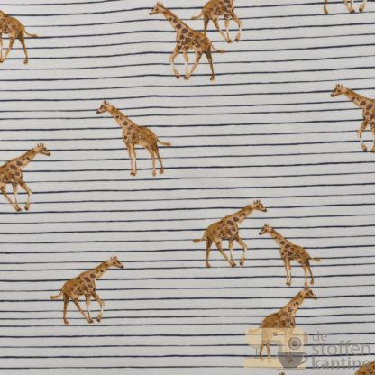 Tricot giraffe and stripes