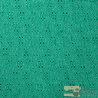 Crincle embroidery emerald