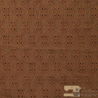 Crincle broderie gold brown