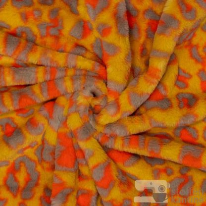 Knitted fur tiger oranje