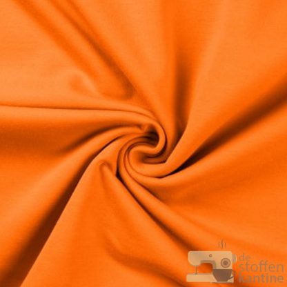 French terry brushed oranje