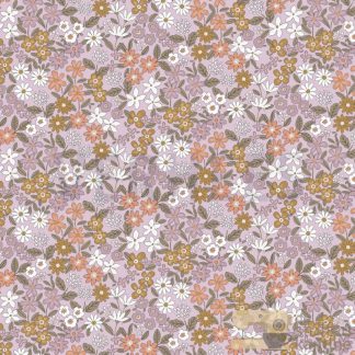 Tricot flowers lila