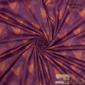 Cotton batist colorful purple orange Fibre Mood