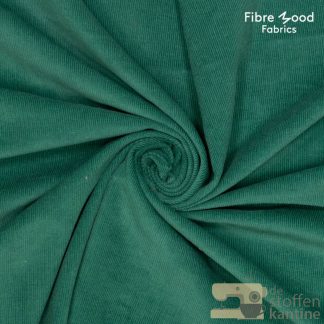 Washed cotton corduroy green fibre mood 25
