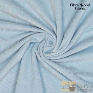 Rib cord washed blue fibre mood 25