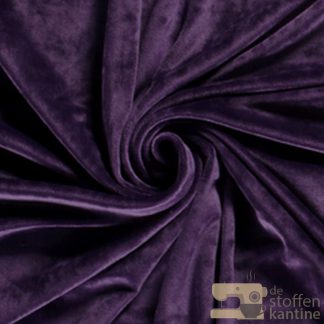 Velvet stretch paars