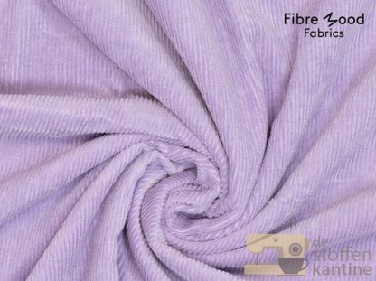 Woven cotton elasthan cord washed lila Fibre Mood 26