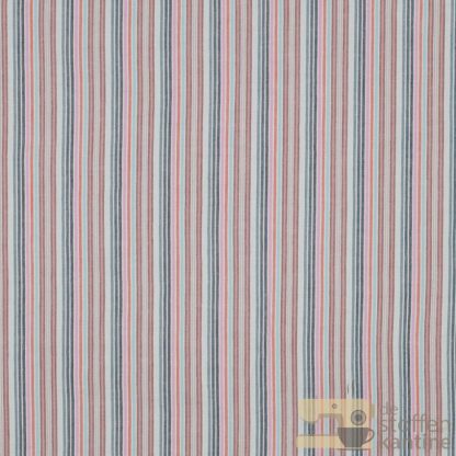 Cotton stripes roze